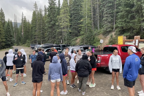 Palmer Ridge athletes at altitude camp