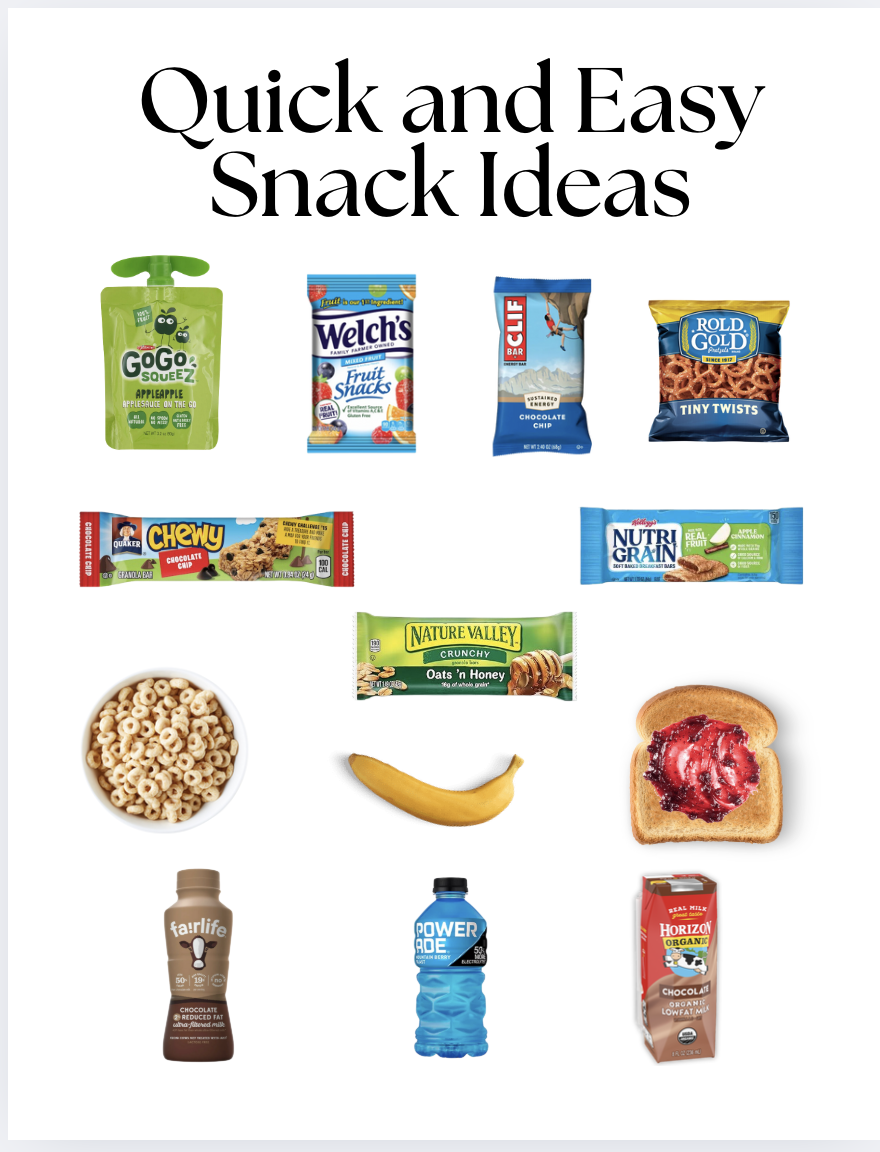 Quick and easy snack ideas